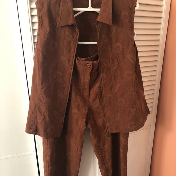 Embossed cotton pant suit - Picture 1 of 5